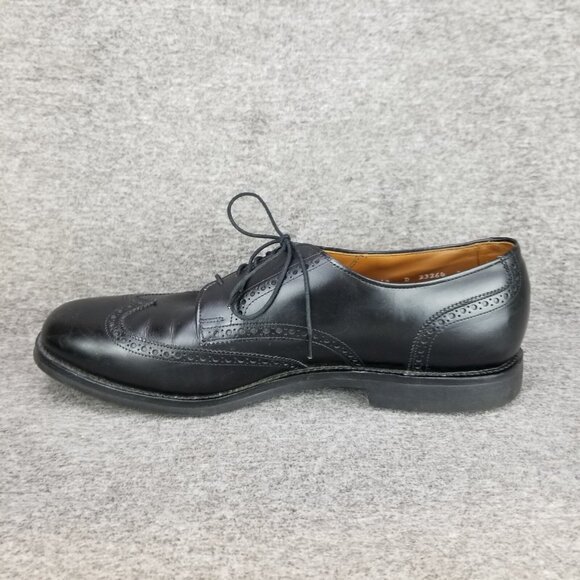 ✅Allen Edmonds Black Leather Wingtip Oxfords Brogue Dress Shoes Mens 13D Casuals - Picture 5 of 10